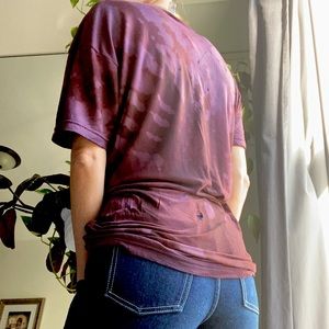 Custom hand dyed unisex tee